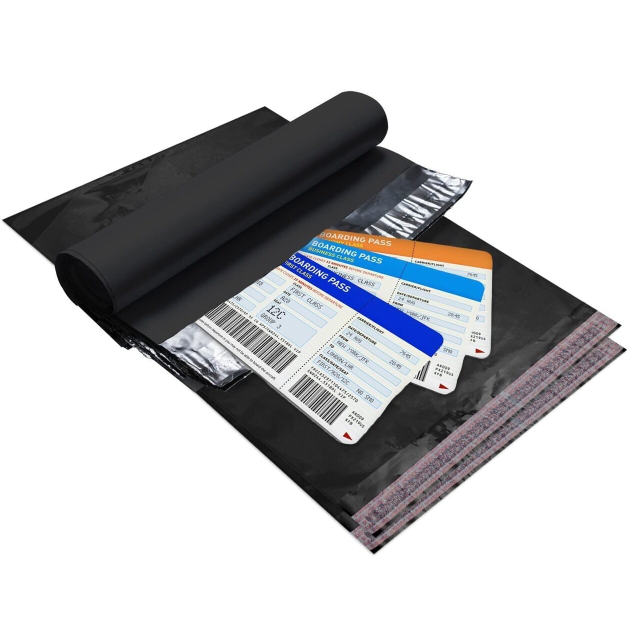 Pack of 100 Black Poly Mailers 10x13 Large Shipping Bags for Clothing 2 mil Poly Mailer Bags 10 x 13 Poly Mailers Plastic Mailing Envelopes for Clothes. Tear Proof Mailer